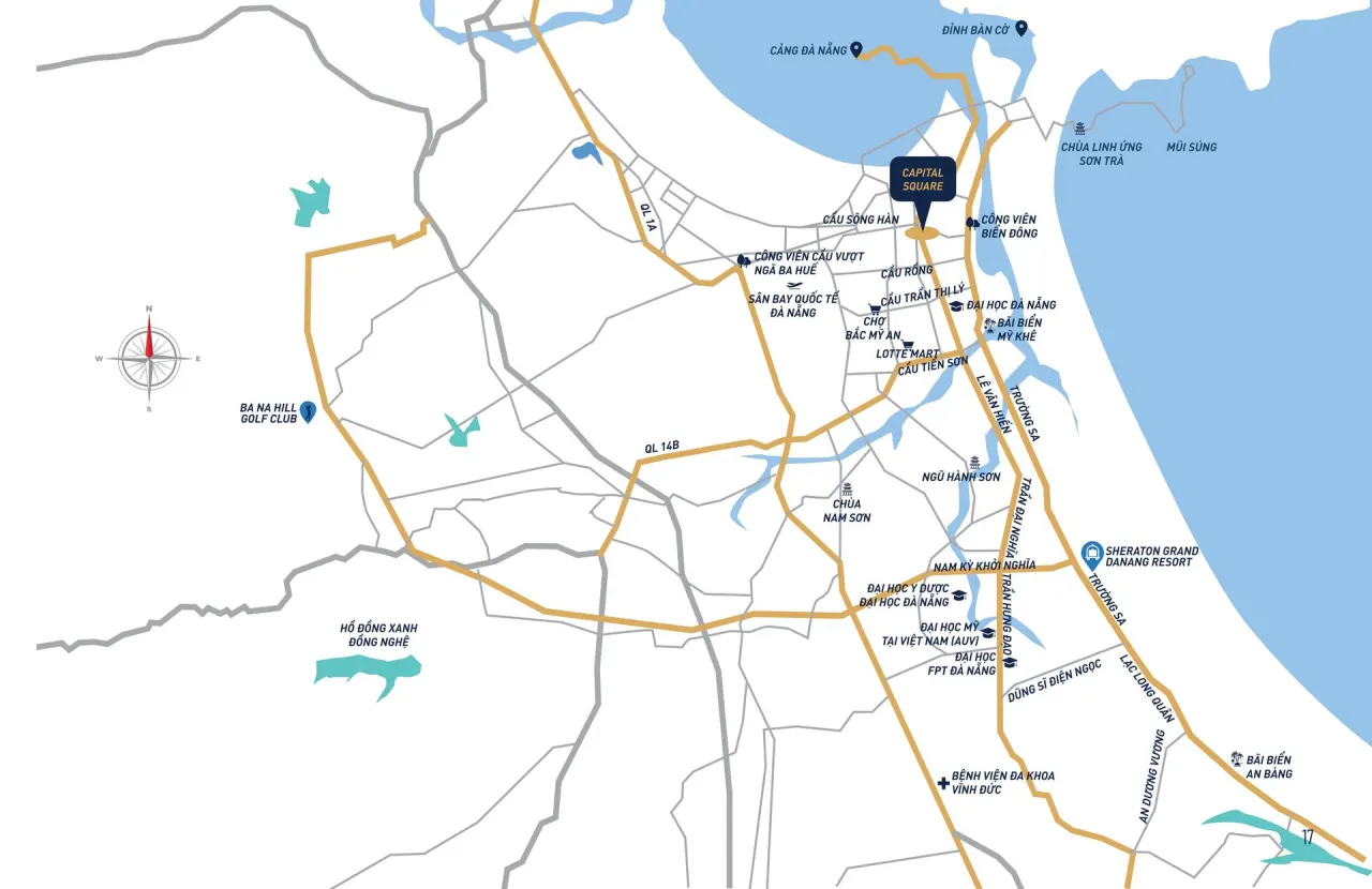 Bản đồ vị trí Capital Square và các tiện ích lân cận