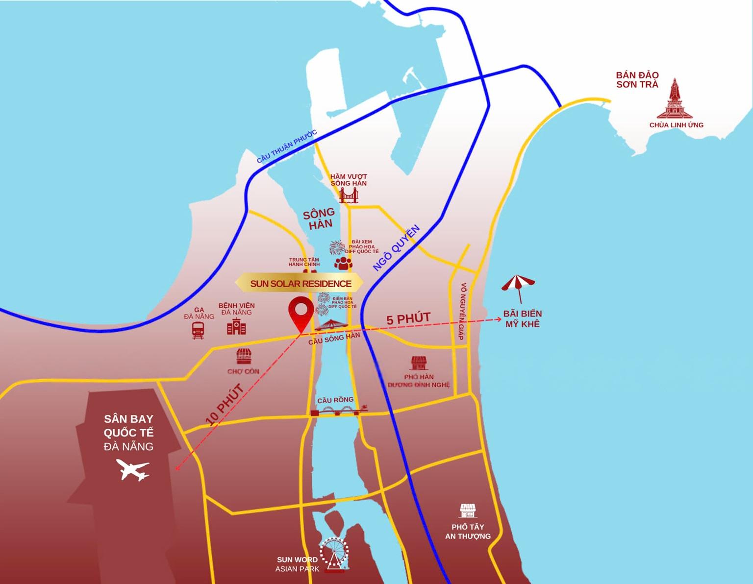 Vị trí SUN SOLAR RESIDENCE