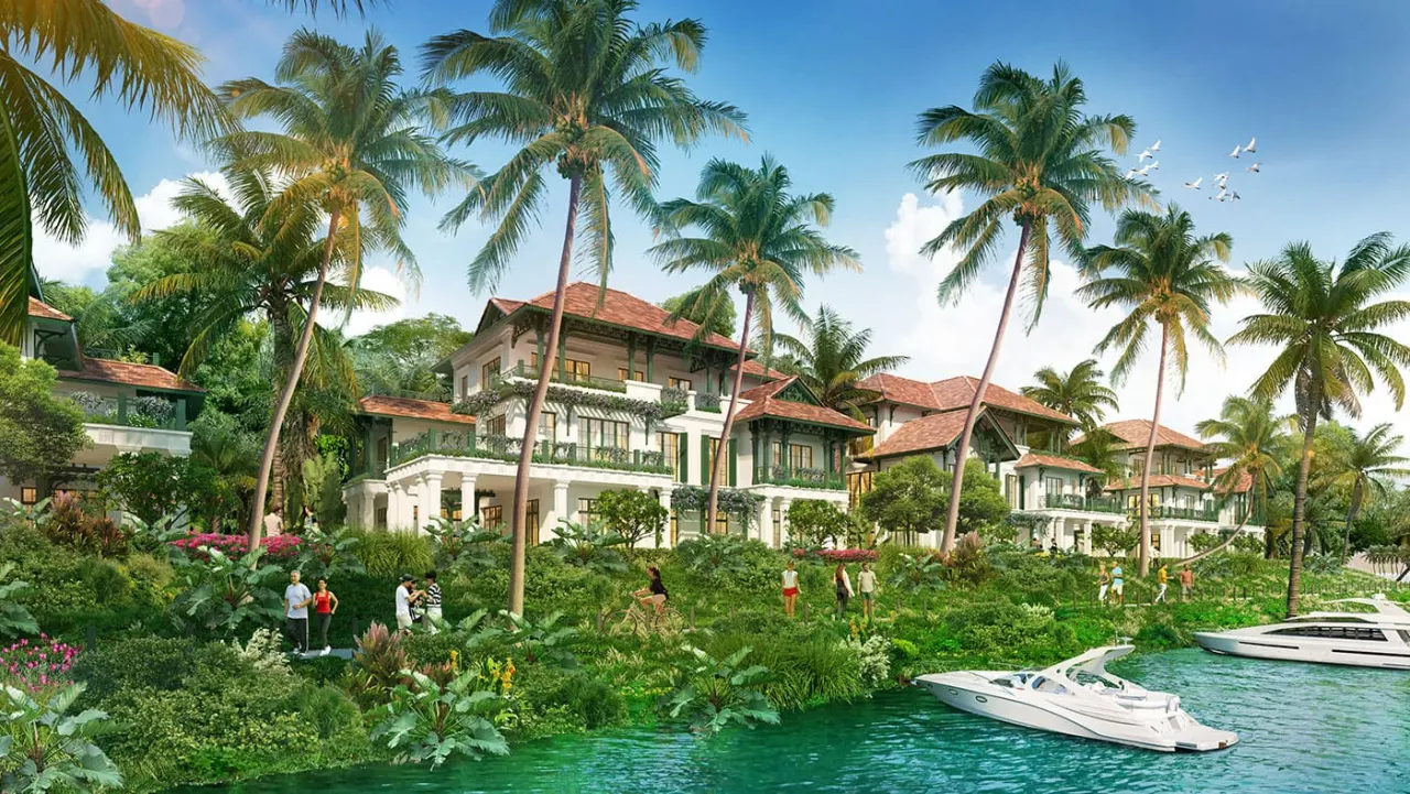 Biệt thự kiến trúc Đông Dương ven sông tại Sunneva Island