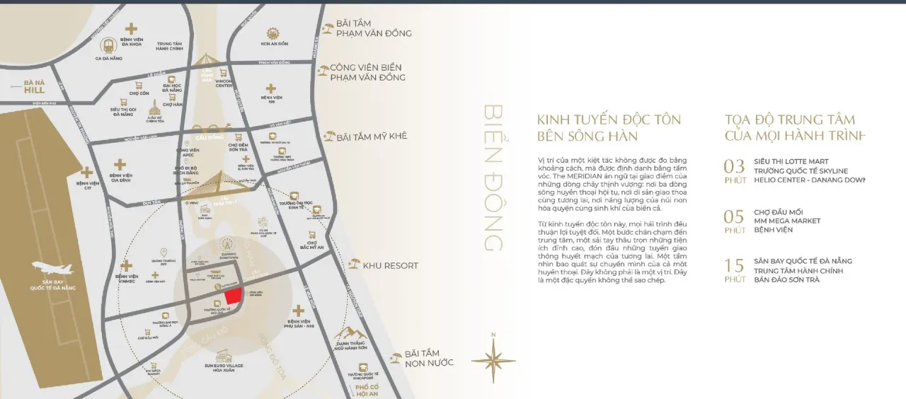 Vị trí The Meridian Đà Nẵng