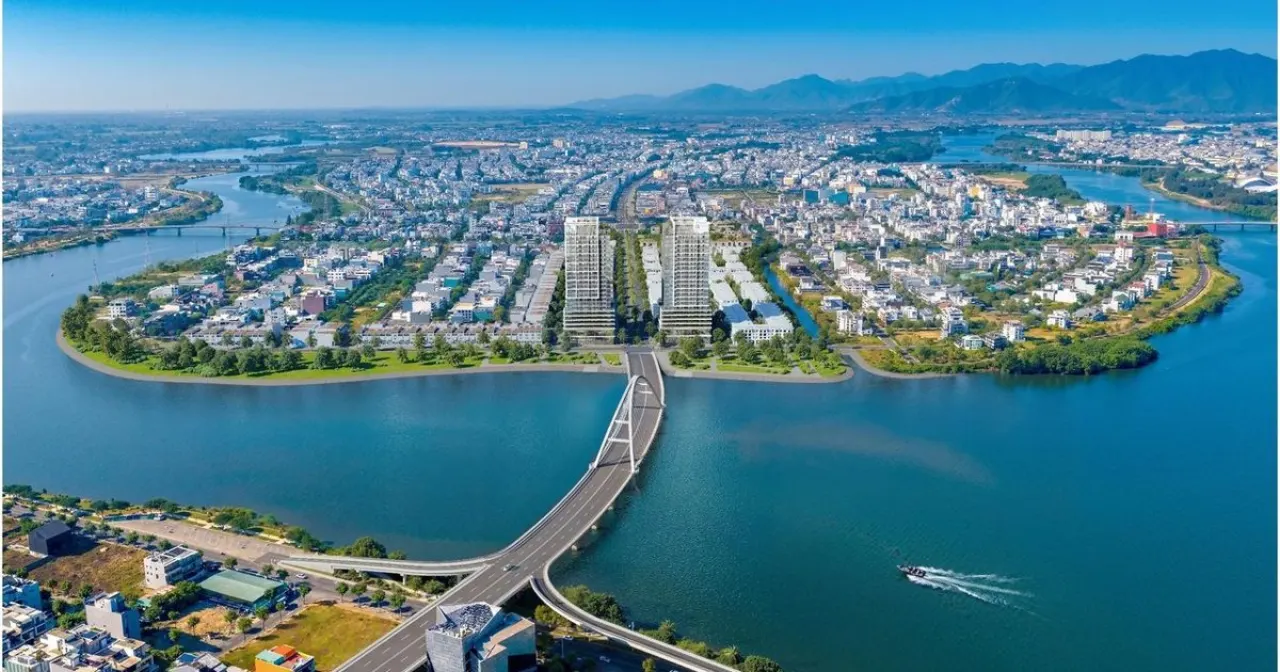 Khu vực Hoà Xuân bên sông, nơi có khu đất AEON Mall thứ 2 Đà Nẵng
